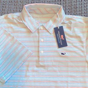 Vineyard Vines Lakeworth Stripe Sankaty Polo.